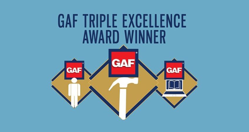 Advanced Roofing Earns Triple Excellence Award from GAF